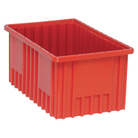 Contenants Divider Box, Plastique, 16,5" la x 10,9" p x 8" h, Rouge Groupe Belzile Dickner