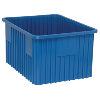 Contenants Divider Box, Plastique, 22,5" la x 17,5" p x 12" h, Bleu Groupe Belzile Dickner