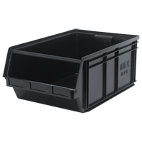 MAGNUM Bin, 11-7/8" H x 18-3/8" W x 29" D, 150 lbs. Capacity, Black Groupe Belzile Dickner