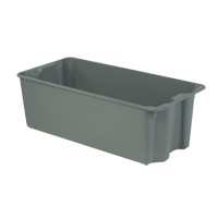 Contenants Stack-N-Nest de Plexton, 20,1" la x 42,5" p x 14,1" h, Gris Groupe Belzile Dickner