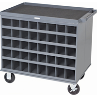Heavy-Duty 2-Sided Mobile Carts/Work Stations, 1000 lbs. Capacity, 34" x W, 32" x H, 24" D, All-Welded CD349 | Dickner Inc