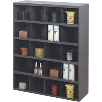 Storage Bin Cabinets, Steel, 20 Drawers, 33-3/4" x 12" x 42", Grey Groupe Belzile Dickner