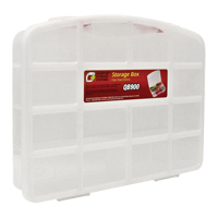 Clear Compartment Storage Box, 13" W x 10-1/4" D x 2-3/8" H, 10 Compartments Groupe Belzile Dickner