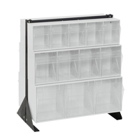 Tip-Out Bins Stand, 23-5/8" W x 16" D x 28" H, 24 Drawers Groupe Belzile Dickner