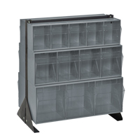 Tip-Out Bins Stand, 23-5/8" W x 16" D x 28" H, 24 Drawers Groupe Belzile Dickner