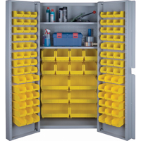 Deep Door Combination Cabinets, 38" W x 24" D x 72" H, Grey CF354 | Dickner Inc