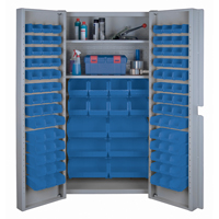 Deep Door Combination Cabinets, 38" W x 24" D x 72" H, Grey CF355 | Dickner Inc