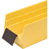Bacs de rangement pour tablettes - Porte-étiquettes de forme allongée CF399 | Dickner Inc
