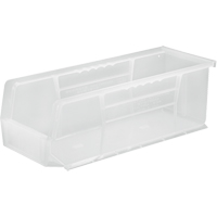 Bac transparent ultra empilable & suspendable, 5-1/2" la, 5" h x 14-3/4" p, Transparent Groupe Belzile Dickner