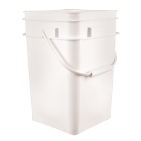 Square Pail, Plastic, 4.25 gal. Groupe Belzile Dickner