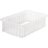 Contenant Divider Box, Plastique, 16,5" la x 10,875" p x 5" h, Gris Groupe Belzile Dickner