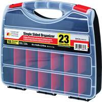 Plastic Compartment Box, 12-1/4" W x 15" D x 2-3/4" H, 23 Compartments Groupe Belzile Dickner