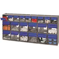 Tilt Bins Unit, 23-5/8" W x 3-5/8" D x 11-1/6" H, 21 Drawers Groupe Belzile Dickner