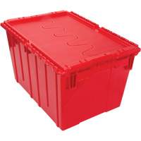 Contenant de distribution en plastique avec dessus basculant, 21,65" x 15,5" x 12,5", Rouge CG126 | Dickner Inc