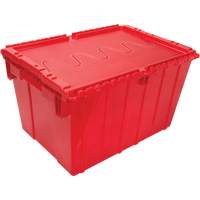 Contenant de distribution en plastique avec dessus basculant, 21,65" x 15,5" x 12,5", Rouge CG126 | Dickner Inc