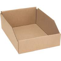 Boîtes profondes en carton ondul&eacute;, 8-3/4" la x 11-1/4" p x 4-1/2" h, Beige Groupe Belzile Dickner