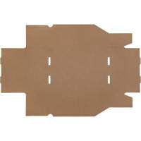 Boîtes profondes en carton ondul&eacute;, 8-3/4" la x 11-1/4" p x 4-1/2" h, Beige Groupe Belzile Dickner