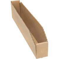 Boîtes profondes en carton ondul&eacute;, 2-7/8" la x 17-1/4" p x 4-1/2" h, Beige Groupe Belzile Dickner