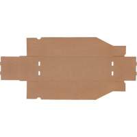 Boîtes profondes en carton ondul&eacute;, 5-3/4" la x 17-1/4" p x 4-1/2" h, Beige Groupe Belzile Dickner