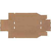 Boîtes profondes en carton ondul&eacute;, 7-3/4" la x 17-1/4" p x 4-1/2" h, Beige Groupe Belzile Dickner