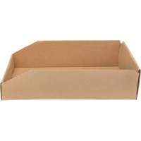 Boîtes profondes en carton ondul&eacute;, 9-3/4" la x 17-1/4" p x 4-1/2" h, Beige Groupe Belzile Dickner