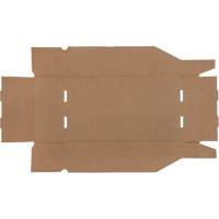 Boîtes profondes en carton ondul&eacute;, 9-3/4" la x 17-1/4" p x 4-1/2" h, Beige Groupe Belzile Dickner
