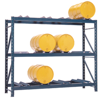 Drum Storage Racks, 12 Drums, 112" W x 36" D x 96" H Groupe Belzile Dickner