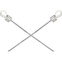 Assemblages l&eacute;gers de cables de masse et de mise &agrave; la terre - Deux raccordements a/borne d'extr&eacute;mit&eacute; de 1/4" Groupe Belzile Dickner