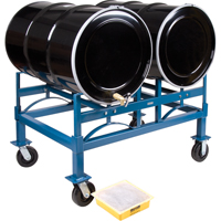Drum Stacking Rack, 2 Drums, 1600 lbs. Capacity, 45-1/2" W x 30" D x 12-1/2" H Groupe Belzile Dickner