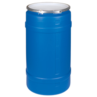 Polyethylene Drums, 30 US gal. (25 imp. Gal.), Open Top, Blue Groupe Belzile Dickner