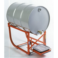 Support de baril avec plateau d'égouttage, Capacité de 55 gal. US (45 gal. imp.), Charge max. de 600 lb/272 kg DC566 | Dickner Inc