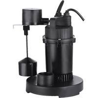 Thermoplastic Submersible Sump Pump, 2560 GPH, 115 V, 4.6 A, 1/3 HP Groupe Belzile Dickner