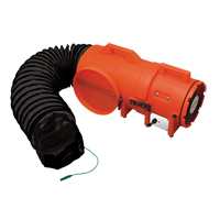 8" Plastic COM-PAX-IAL Blowers, 1/3 HP, 900 CFM, Explosion Proof Groupe Belzile Dickner