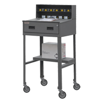 Shop Desk, 23" W x 20" D x 47-3/4" H, Grey Groupe Belzile Dickner