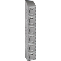 Locker, 12" x 15" x 12", Grey, Assembled Groupe Belzile Dickner