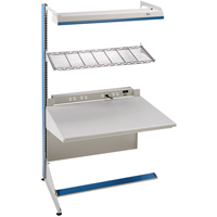 Arlink Preconfigured Workstation, 60" W x 28" D x 84" H, Single Sided Add-On Groupe Belzile Dickner