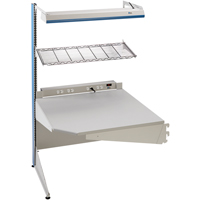 Arlink Preconfigured Workstation, 36" W x 28" D x 84" H, Single Sided Corner Add-On Groupe Belzile Dickner