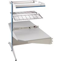 Arlink Preconfigured Workstation, 36" W x 56" D x 84" H, Double Sided Corner Add-On Groupe Belzile Dickner