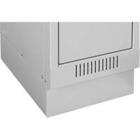 Casiers Clean Line, 2 niveaux, Bloc de 4, 48" x 18" x 76", Acier, Charbon, Rivet (assembl&eacute;) Groupe Belzile Dickner
