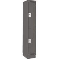 Casiers Clean Line, 2 niveaux, 12" x 18" x 76", Acier, Charbon, Rivet (assembl&eacute;) Groupe Belzile Dickner