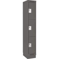 Casiers Clean Line, 3 niveaux, 12" x 18" x 76", Acier, Charbon, Rivet (assembl&eacute;) Groupe Belzile Dickner
