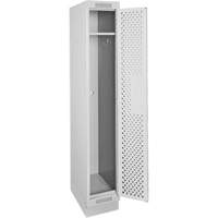 Casiers Clean Line, 12" x 18" x 76", Acier, Gris, Rivet (assembl&eacute;), Perfor&eacute; Groupe Belzile Dickner