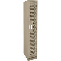 Casiers Clean Line, 12" x 15" x 76", Acier, Beige, Rivet (assembl&eacute;), Perfor&eacute; Groupe Belzile Dickner