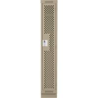 Casiers Clean Line, 12" x 15" x 76", Acier, Beige, Rivet (assembl&eacute;), Perfor&eacute; Groupe Belzile Dickner