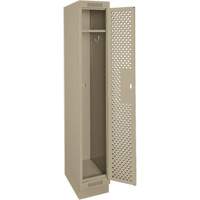 Casiers Clean Line, 12" x 15" x 76", Acier, Beige, Rivet (assembl&eacute;), Perfor&eacute; Groupe Belzile Dickner