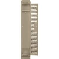 Clean Line Lockers, 12" x 18" x 82", Steel, Beige, Rivet (Assembled), Perforated Groupe Belzile Dickner