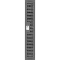 Clean Line Lockers, 12" x 12" x 72", Steel, Charcoal, Rivet (Assembled), Perforated Groupe Belzile Dickner
