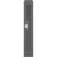 Clean Line Lockers, 12" x 18" x 82", Steel, Charcoal, Rivet (Assembled), Perforated Groupe Belzile Dickner