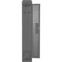 Clean Line Lockers, 12" x 18" x 82", Steel, Charcoal, Rivet (Assembled), Perforated Groupe Belzile Dickner