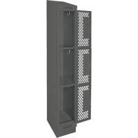 Casiers Clean Line, 3 niveaux, 12" x 18" x 82", Acier, Charbon, Rivet (assembl&eacute;), Perfor&eacute; Groupe Belzile Dickner